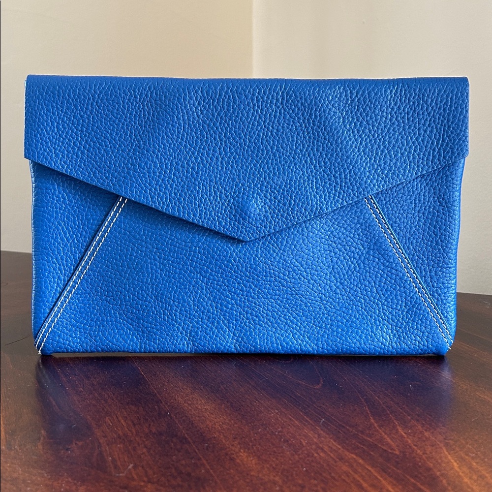 J.McLaughlin Leather Slim Envelope Clutch